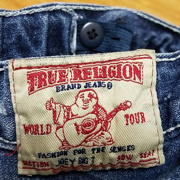 TRUE RELIGION VINTAGE STRAIGHT WIDE LEG FADED JEANS, JOEY BIG-T 4x16 - Picture 8 of 8